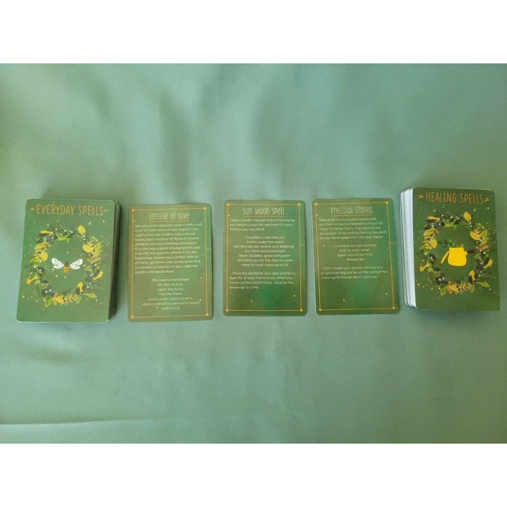 The Practical Witch's Spell Deck Oracle Cards 100 Spells Wicca Pagan Boxed Set - Picture 4 of 8